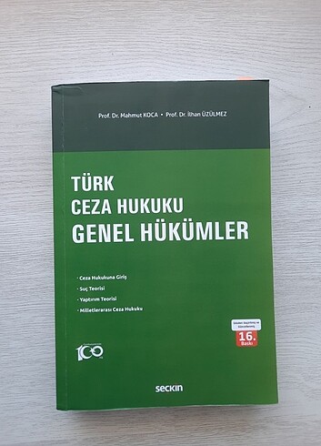 Ceza Genel hükümler Mahmut Koca İlhan üzülmez 