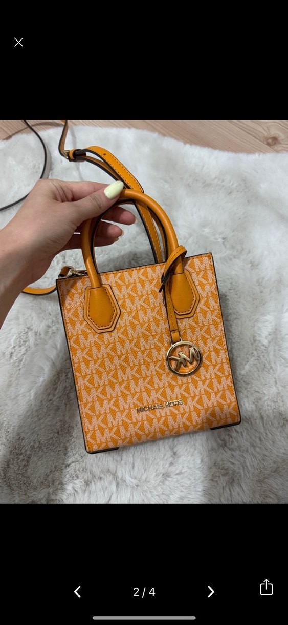 Michael Kors Turuncu Deri Kadın Çanta - Görsel 2