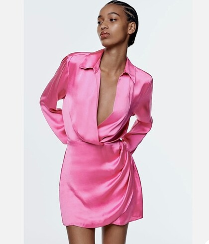 Zara Saten elbise