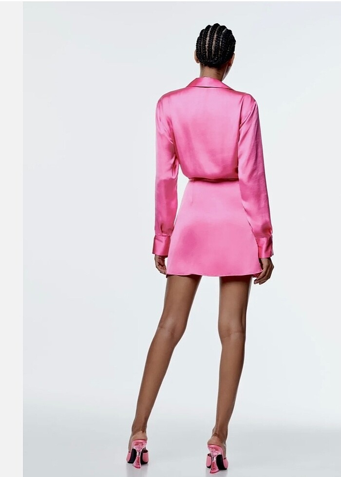 Saten elbise - Görsel 2