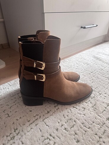 38 Beden kahverengi Renk Zara bot