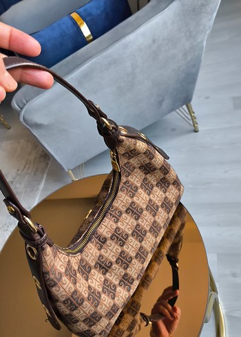 Klasik Paris Tarzı Kahverengi Tokalı Çanta - Görsel 5