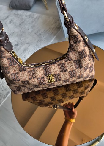 Klasik Paris Tarzı Kahverengi Tokalı Çanta - Görsel 4