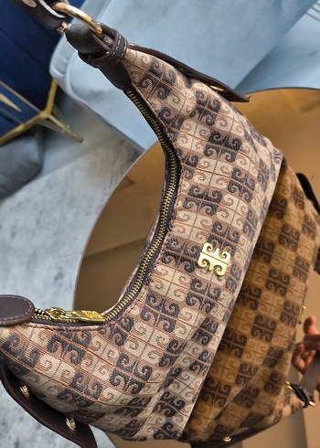 Klasik Paris Tarzı Kahverengi Tokalı Çanta - Görsel 2