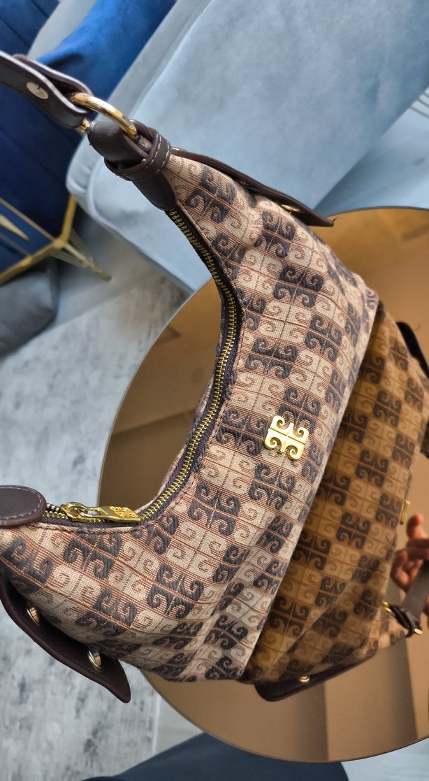 Klasik Paris Tarzı Kahverengi Tokalı Çanta - Görsel 2