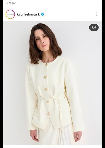 Düğmeli Siyah Kadın Blazer Ceket - Görsel 8