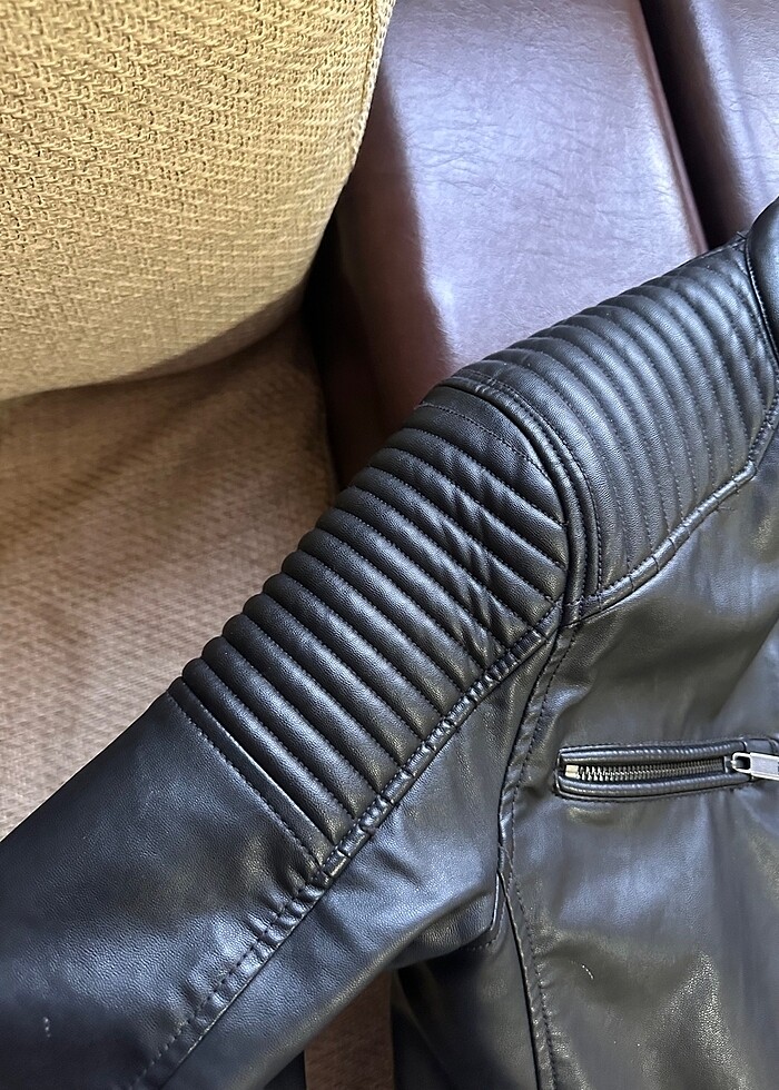 Defacto erkek deri ceket - Görsel 2