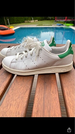 Adidas stan smith beyaz spor ayakkabi