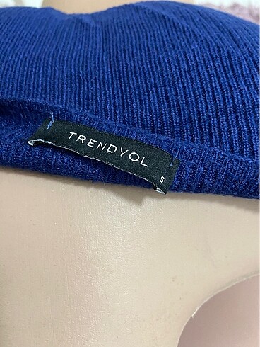 s Beden lacivert Renk Trendyol crop