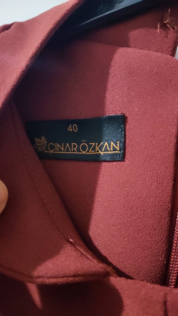 Düğmeli Bordo Uzun Kollu Hamile Tunik - Görsel 4