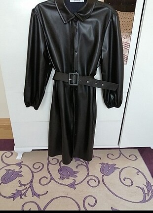 Deri elbise tunik 