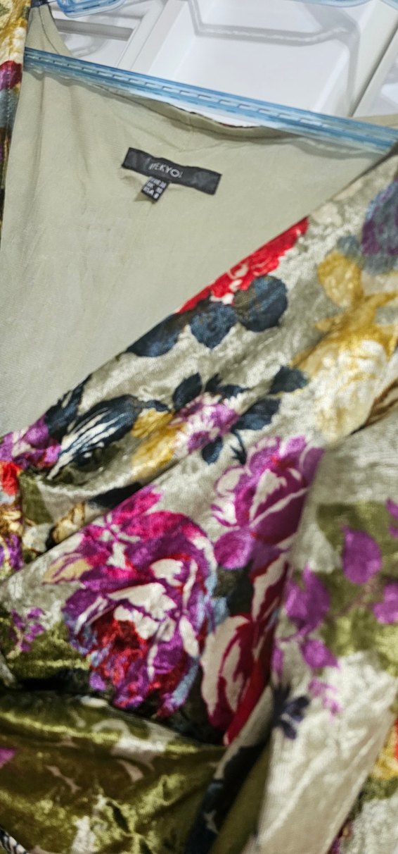 Çiçek Desenli Uzun Bohem Kadın Elbise - Görsel 3