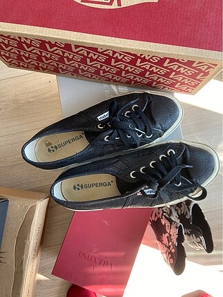 Superga simli siyah