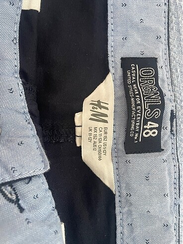 11-12 Yaş Beden lacivert Renk H&M lacivert şort
