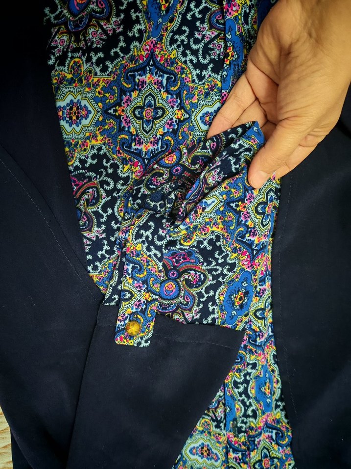 Etnik Desenli Siyah Kadın Uzun Elbise - Görsel 4