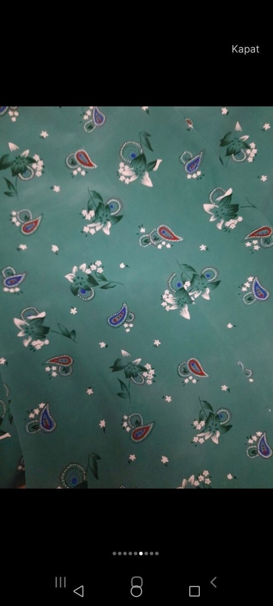 Turkuaz Bohem Uzun Kollu Uzun  Takım - Görsel 3