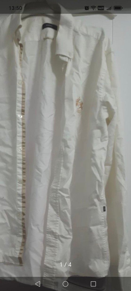 Erkek Beyaz Pamuklu Ofis Gömleği - Görsel 2