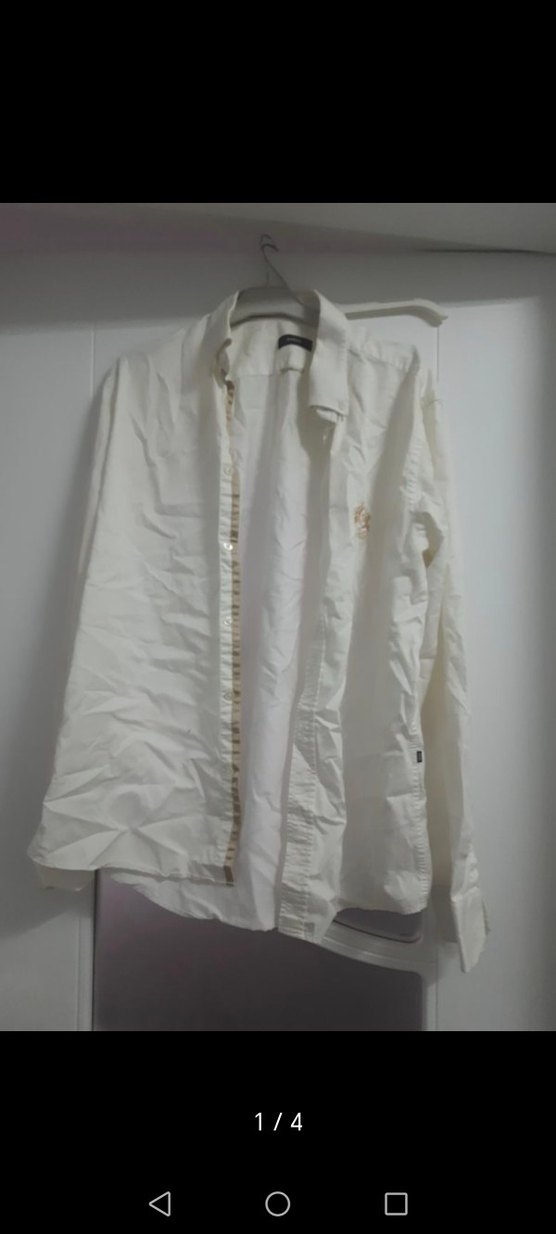 Erkek Beyaz Pamuklu Ofis Gömleği - Görsel 3