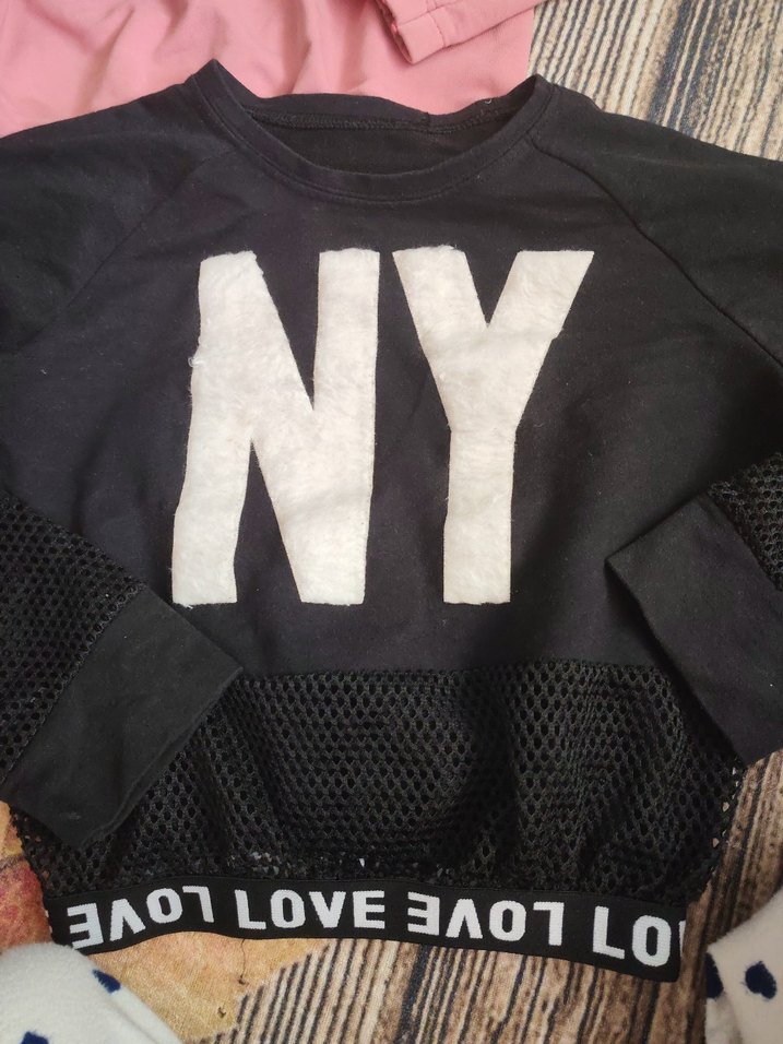 Renkli Baskılı Kız Sweatshirt - Görsel 3