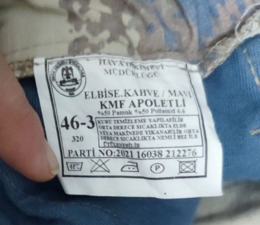 Mavi Gri Kamuflajlı Bol Kesim Erkek Pantolon - Görsel 4