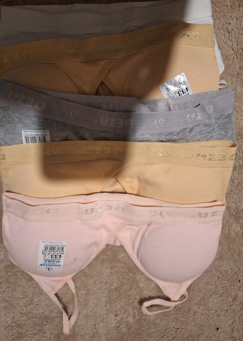 genç kız Pudra Renk Seamless Bralet - Görsel 3