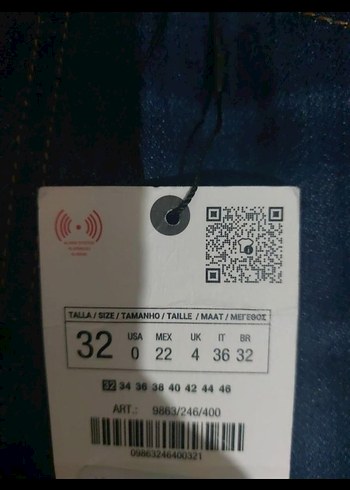 Kadın Mavi Bol Kesim Midi Kot Pantolon - Görsel 3