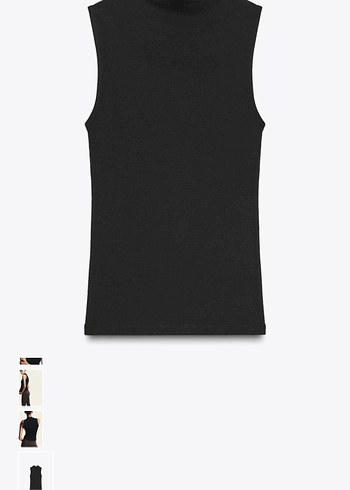 Siyah Yüksek Yakalı Kadın Atlet - Görsel 2