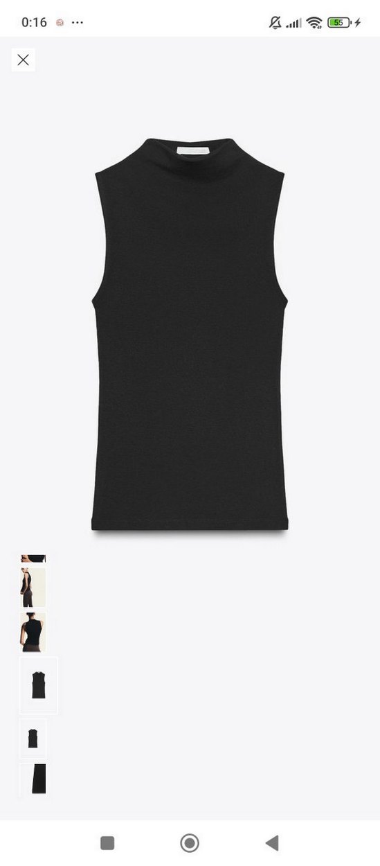 Siyah Yüksek Yakalı Kadın Atlet - Görsel 2