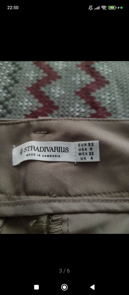 Bej Kadın Kumaş Pantolon Midi Boy - Görsel 4