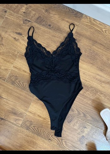 Dantelli Siyah Gotik Kadın body
