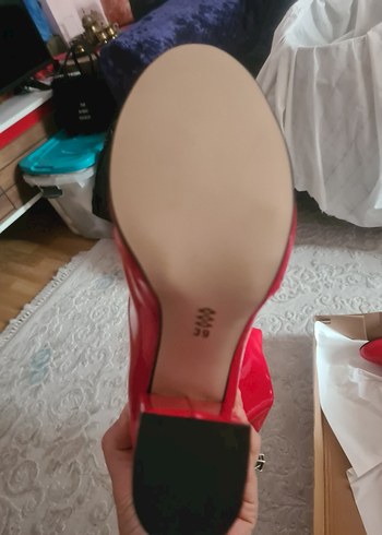 Kadın Parlak Kırmızı Dizüstü Çizme - Görsel 4