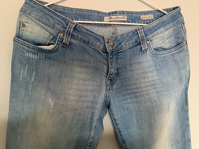 Mavi Jeans Taşlanmış kot pantolon düz paça