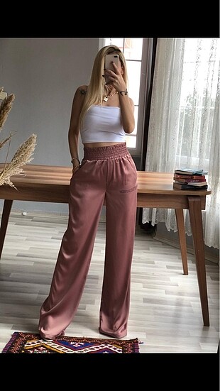 Saten Palazzo pantalon