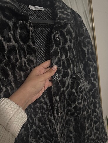 universal Beden Zara Model Leopar Hırka Standart Beden