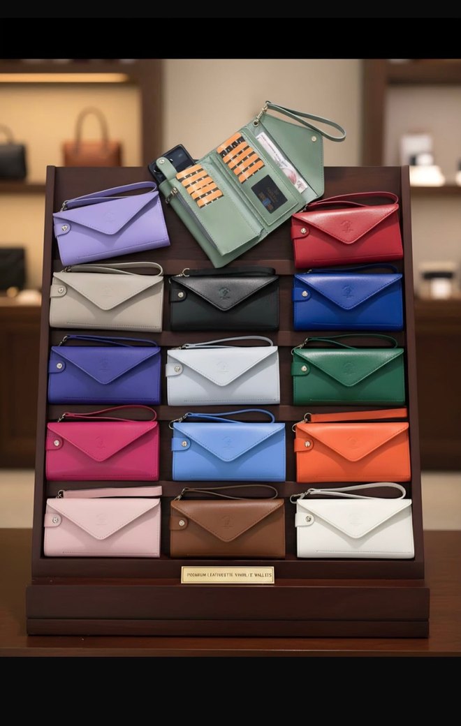 Fermuarlı  Deri Kadın Cüzdan - Görsel 2