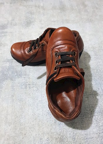 DERİ DOLGU TOPUK AYAKKABI - Görsel 6