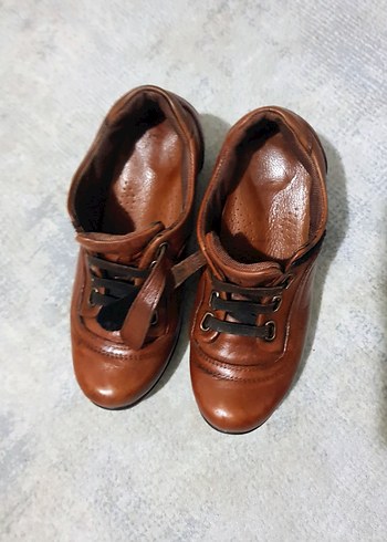 DERİ DOLGU TOPUK AYAKKABI - Görsel 9