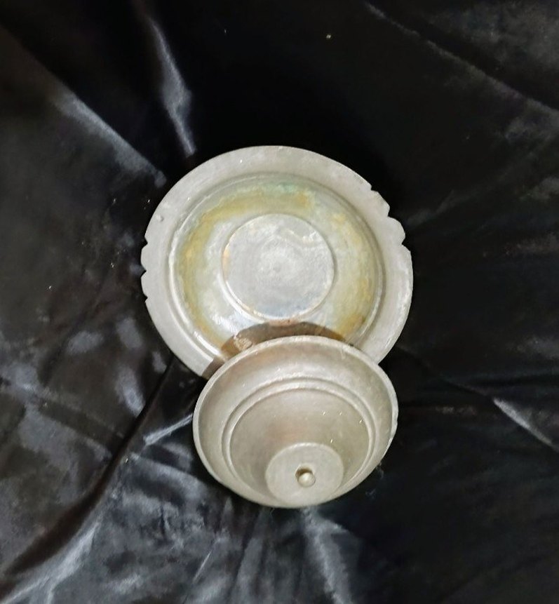 ESKİ BAKIR KAP 2 PARÇA - Görsel 3