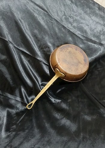 ESKİ BAKIR KULPLU TAVA - Görsel 10