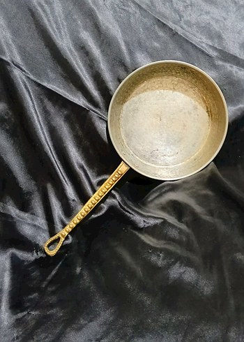 ESKİ BAKIR KULPLU TAVA - Görsel 17