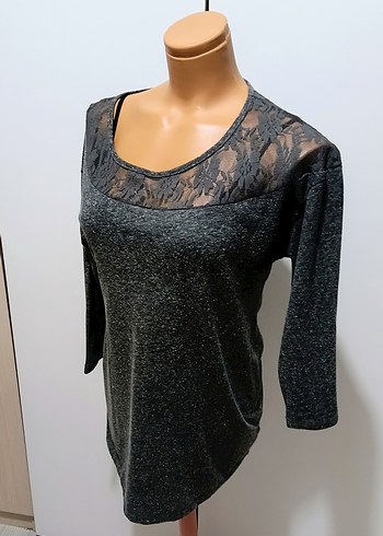 DANTELLİ TŞÖRT BLUZ - Görsel 5