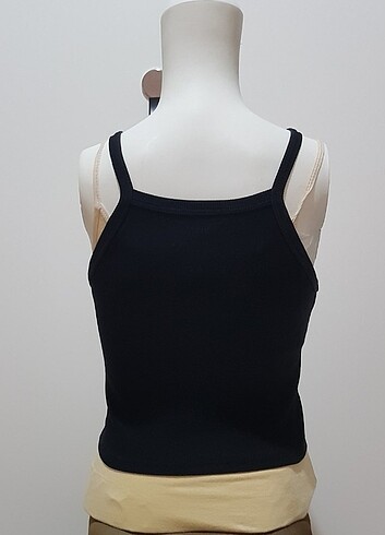xs Beden siyah Renk CROP ASKILI TŞÖRT