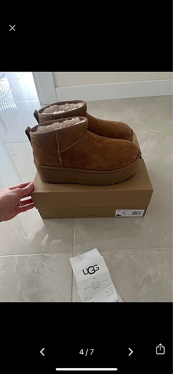 40 Beden kahverengi Renk Ugg bot