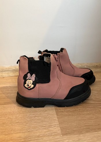 Kız Çocuk Pembe Minnie Desenli Bot