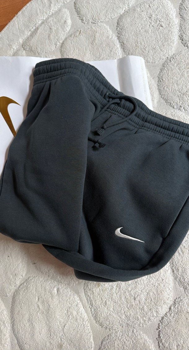 Nike Sportswear Phoenix Yüksek Bel Gri Kadın Eşofman - Görsel 4