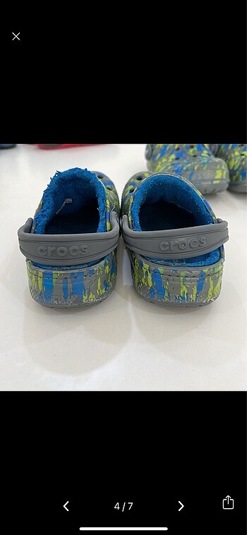 29 Beden mavi Renk Kışlık crocs C12 (29-30)