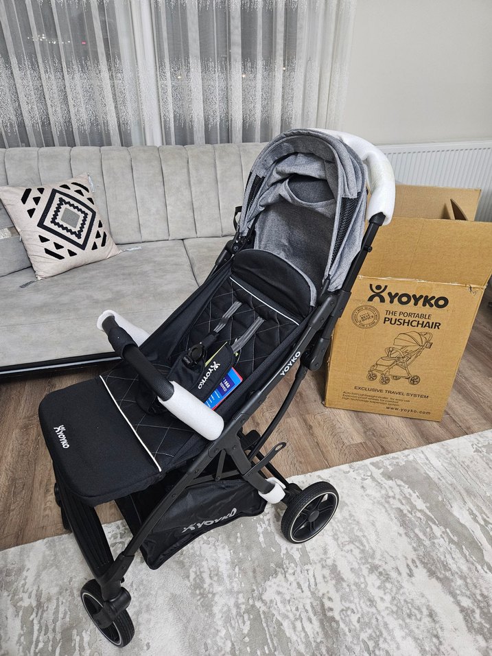 SIFIR Yoyko Max Kabin Boy Tek Elle Katlanan
Pratik Bebek Arabası - Görsel 5