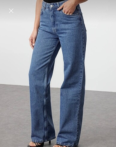 Yüksek bel wide leg jeans