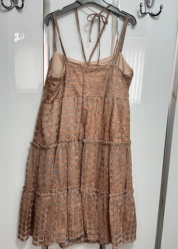 Bohem Renkli Mini Volanlı Elbise - Görsel 2