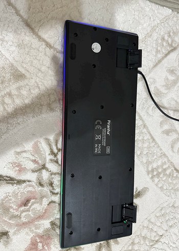 Piranha 2350 RGB Oyuncu Klavyesi USB bağlantılı
Ambiyans Işıklı - Görsel 3